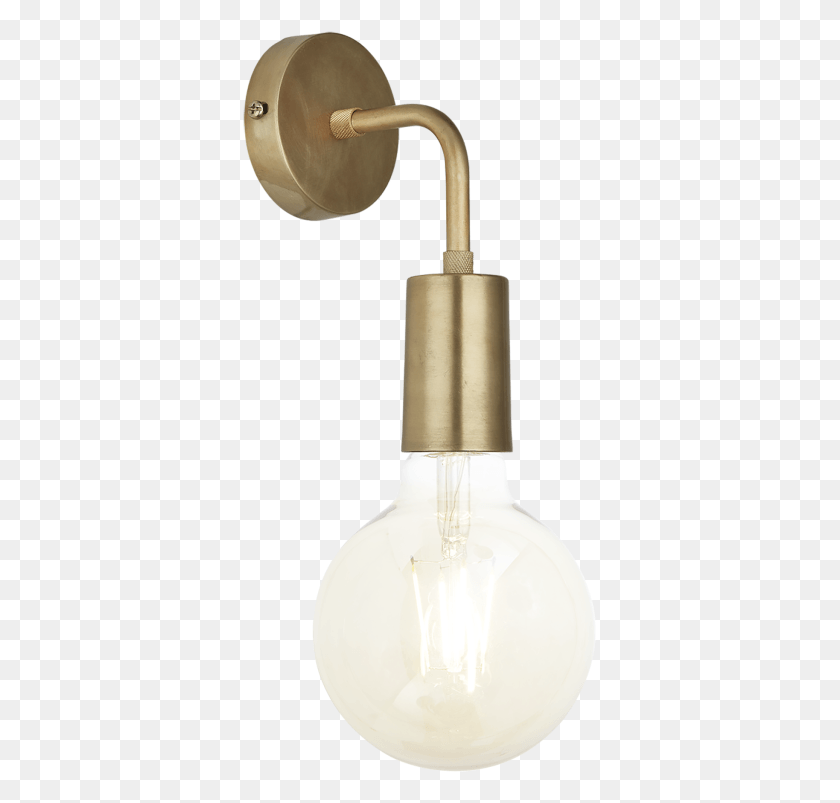 355x743 Sleek Edison Wall Light From Industville Industville Sleek Edison Wall Light, Lamp, Lightbulb HD PNG Download