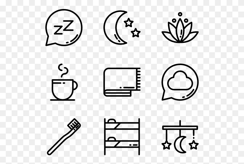 529x505 Sleep Time Outlined Sleep Icons, Gray, World Of Warcraft HD PNG Download