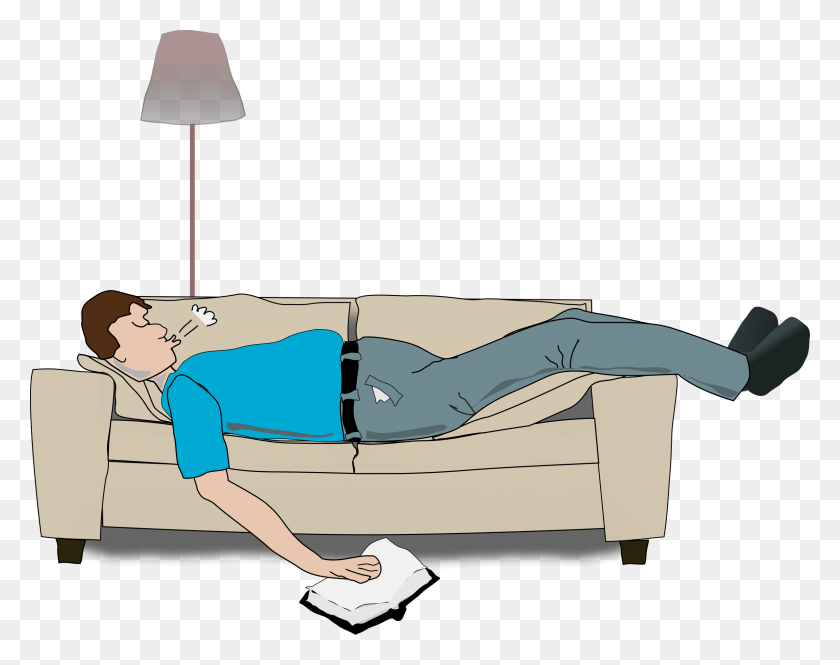 2400x1863 Sleeping, Furniture, Asleep, Couch HD PNG Download
