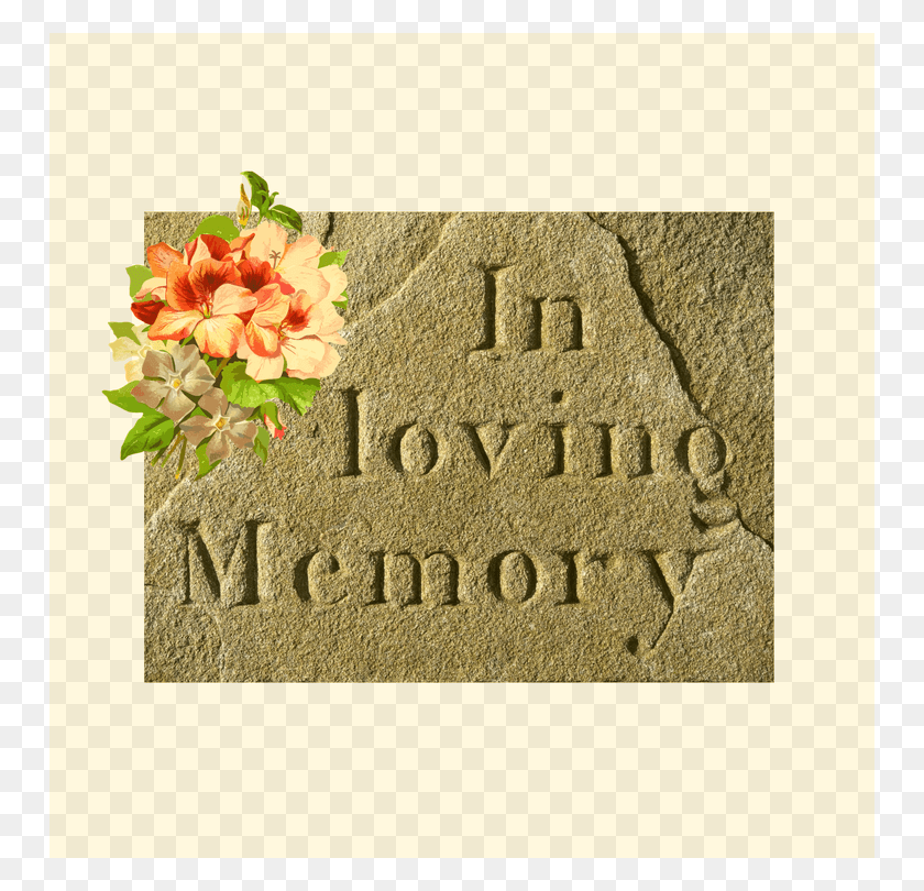 750x750 Sleeping The Eternal Sleep I Hope You Had A Good Life Headstone In Loving Memory, Rug, Floral Design, Pattern HD PNG Download