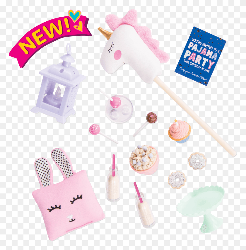 1862x1894 Sleepover Party Set Baby Toys, Text, Rattle, Cream HD PNG Download