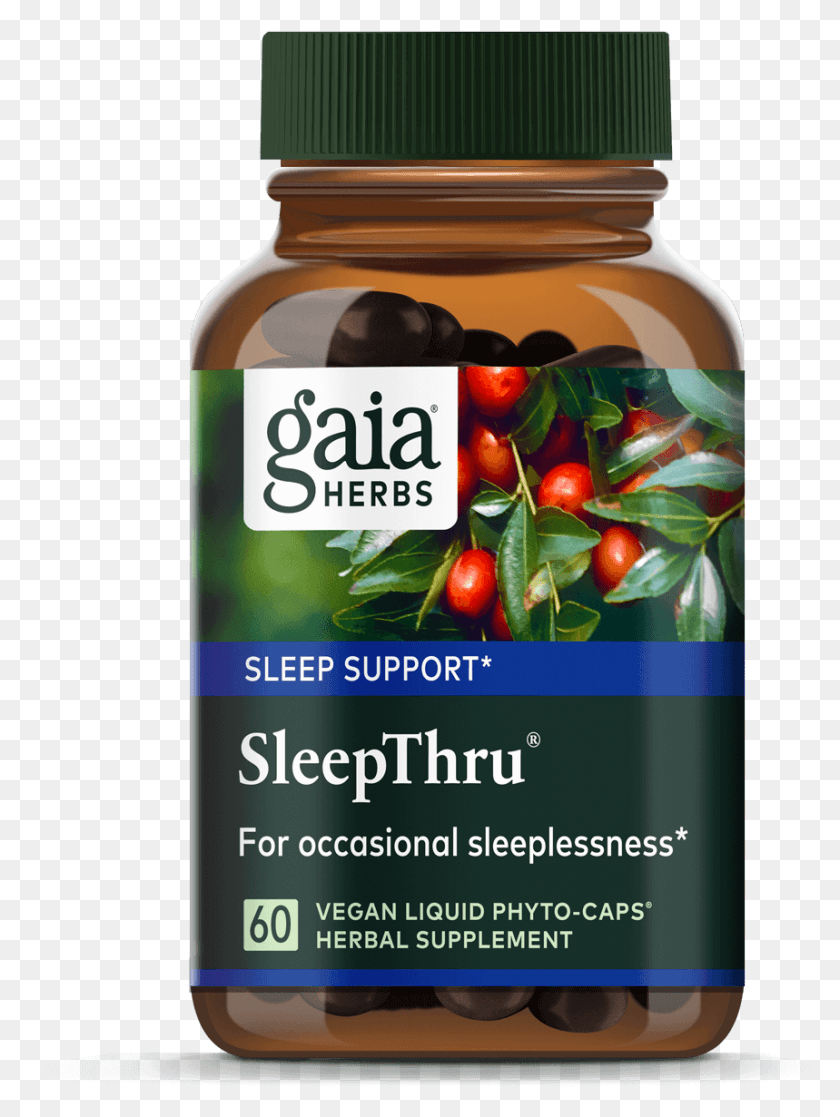 859x1165 Sleepthru Gaia Herbs, Plant, Jar, Food HD PNG Download