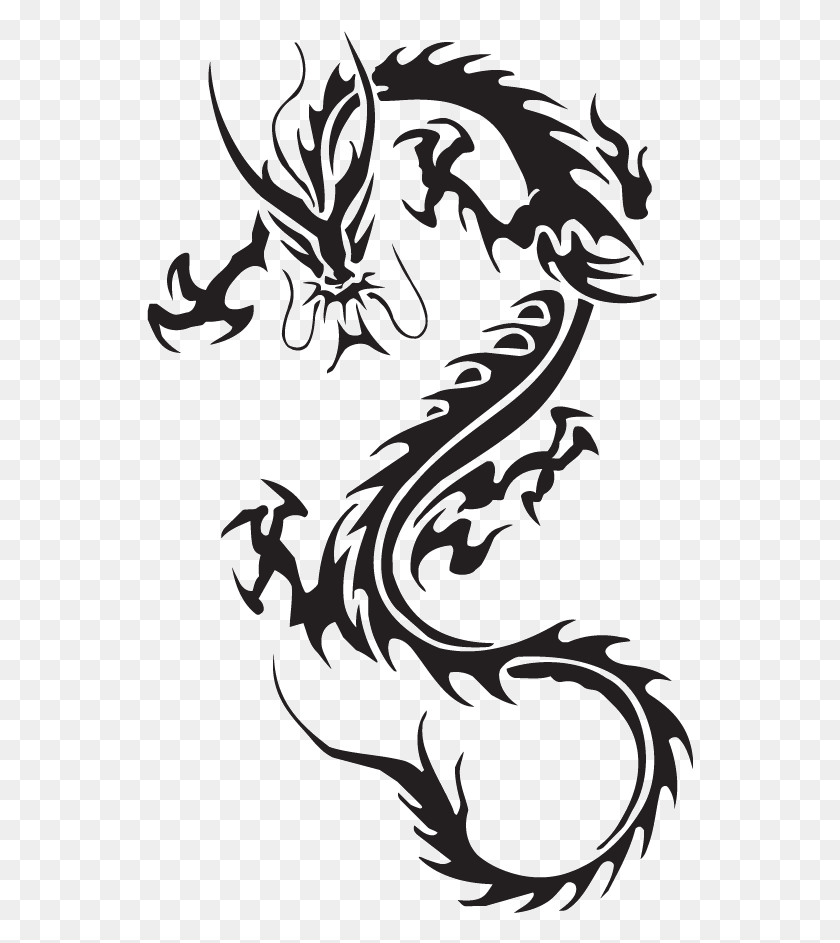 547x883 Sleeve Tattoo Chinese Dragon Tattoo Ink Chinese Dragon Transparent Background, Dragon, Poster, Advertisement HD PNG Download