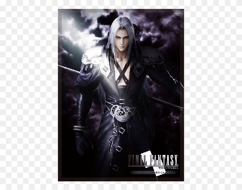 439x601 Sleeves Fftcg Dissidia Sephiroth Final Fantasy Card Game Sephiroth, Costume, Person, Human HD PNG Download