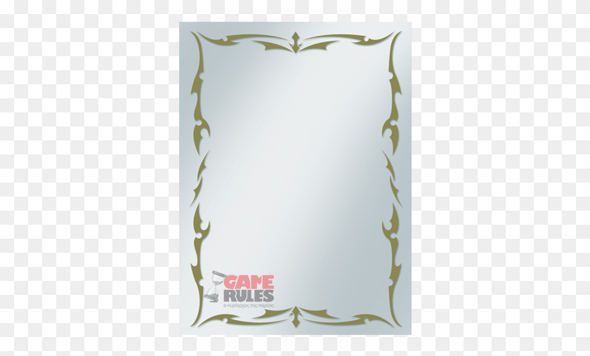 332x447 Sleevesstandard Goldtribalborder 50c Picture Frame, Text, Plant, Mirror HD PNG Download