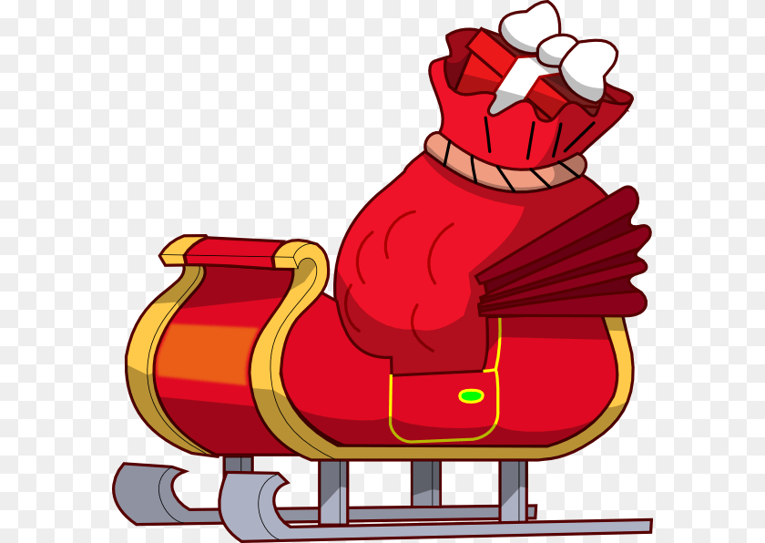 594x596 Sleigh Clipart Xmas, Dynamite, Weapon, Sled PNG