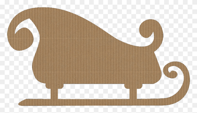 2552x1387 Sleigh Corrugated Cardboard Cardboard Sleigh, Rug, Mammal, Animal HD PNG Download