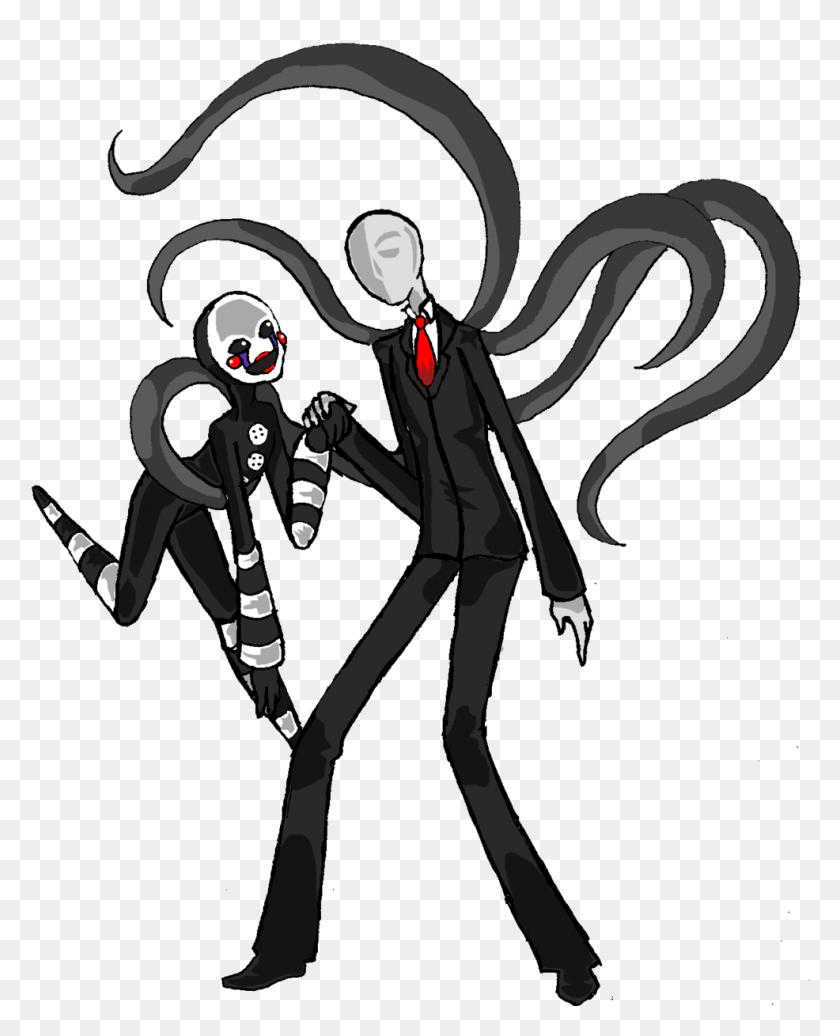 986x1234 Slender Man And The Puppet, Person, Human, Hand HD PNG Download