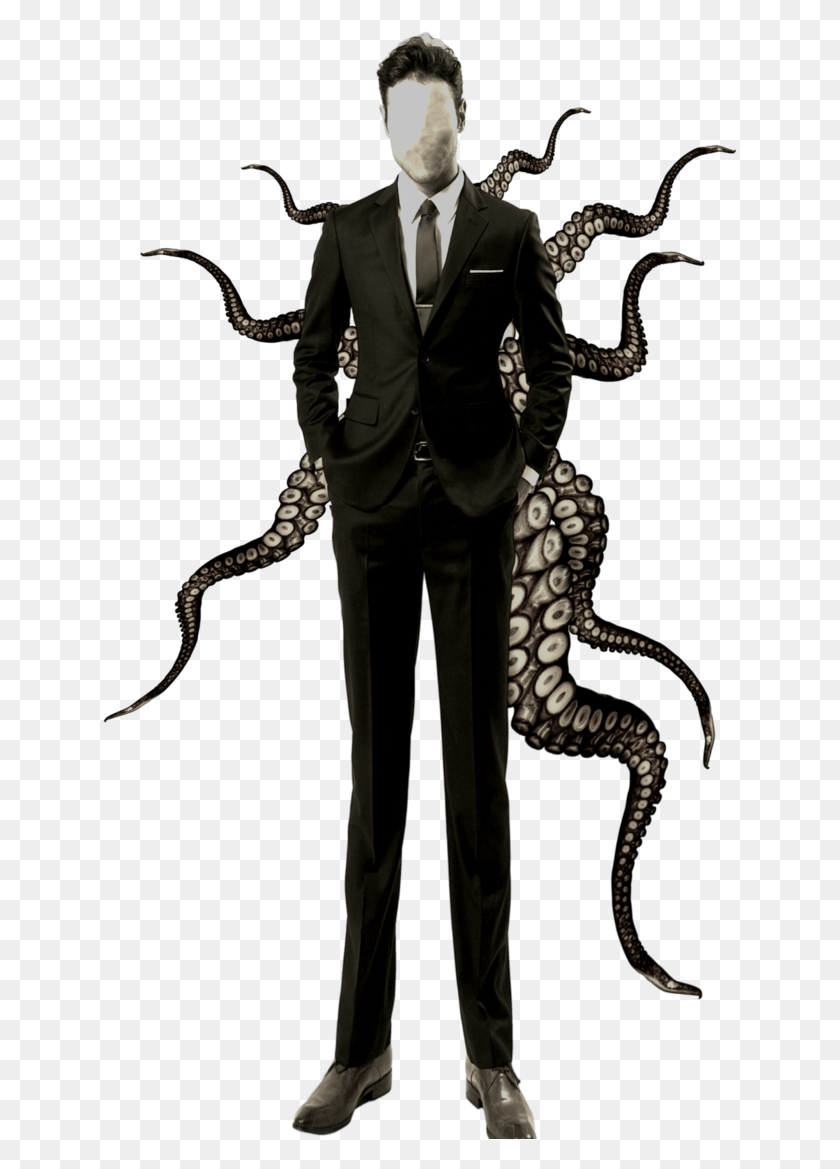 635x1109 Slender Man Vector, Tie, Accessories, Person HD PNG Download