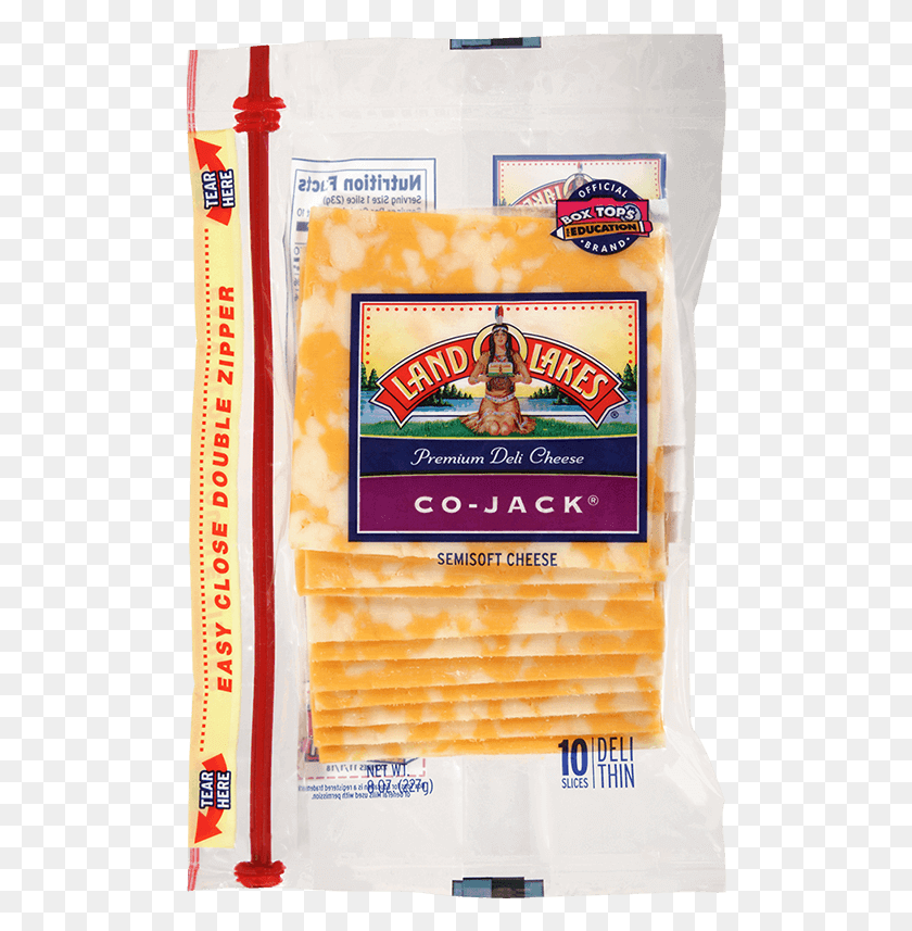 498x797 Sliced Co Jack Cheese Land O Lakes White American Cheese, Food, Person, Human HD PNG Download