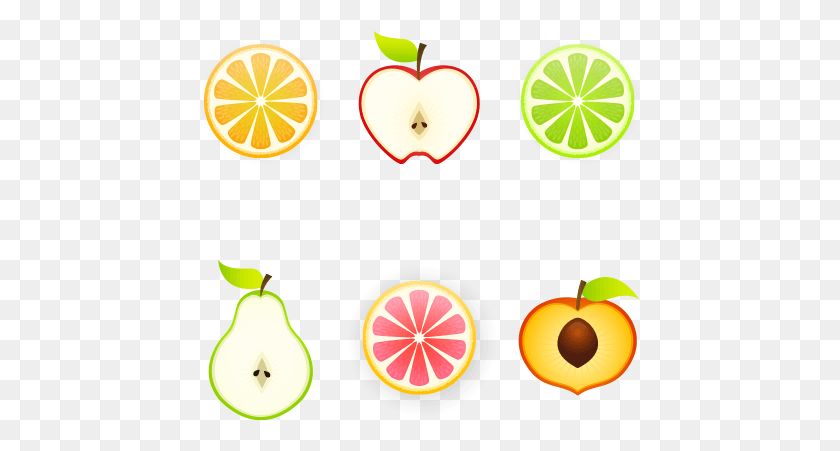 447x391 Slices Illustrations Free And The, Plant, Fruit, Food HD PNG Download