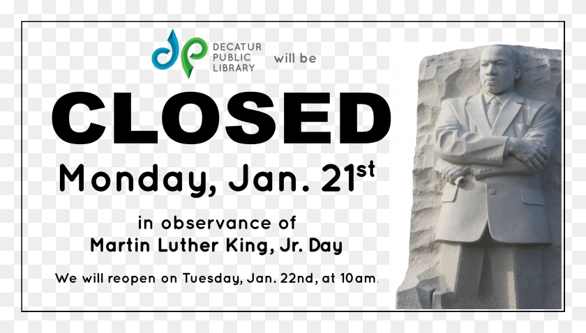 2105x1129 Slider Closed Mlk Day Martin Luther King Jr. Memorial, Coat, Clothing, Apparel HD PNG Download