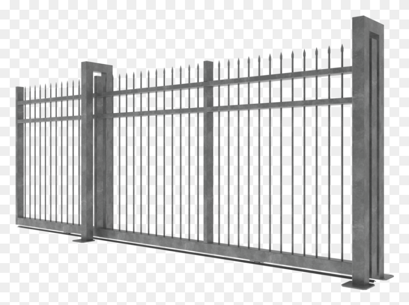 818x594 Sliding Gate, Fence, Picket HD PNG Download