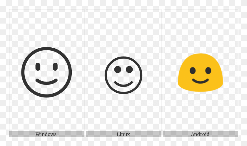 1192x667 Slightly Smiling Face On Various Operating Systems Smiley, Cooktop, Indoors, Text HD PNG Download