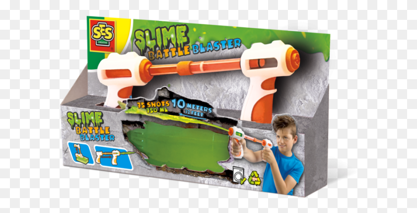 602x370 Slime Battle Blaster, Person, Human, Toy HD PNG Download
