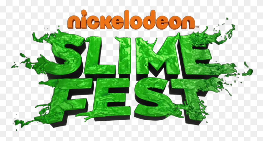 800x403 Slimefest Slimefest Nickelodeon, Text, Word, Alphabet HD PNG Download