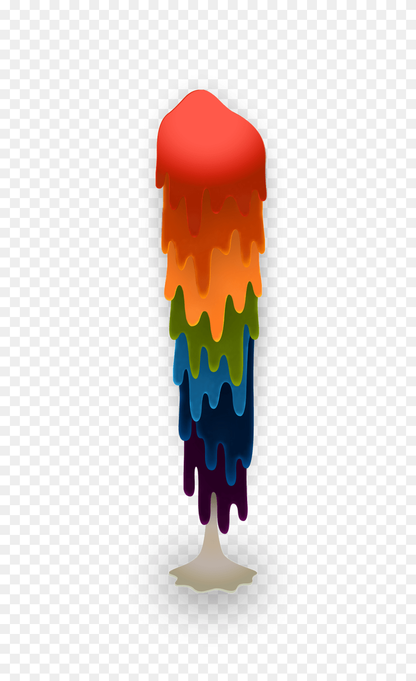 Slimy Rainbow Brushstroke Lamp, Skateboard, Animal, Bird Clipart PNG