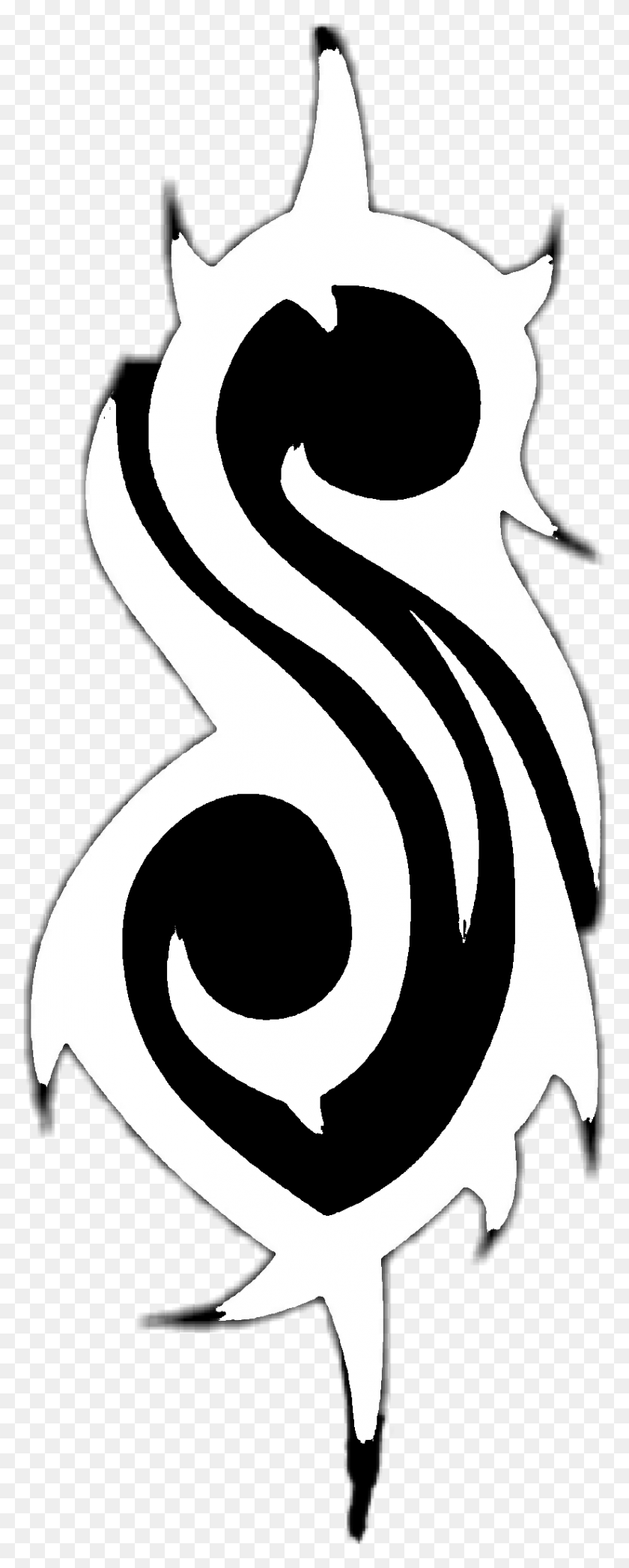 824x2148 Slipknot Logo Slipknotlogo Slipknot Logo Blanco Transparente, Plantilla, Arma, Arma Hd Png