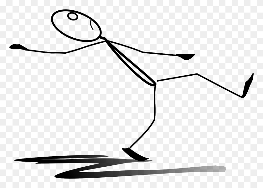 1280x886 Slipping Falling Down Man Image Stick Figure Falling Backwards, Stencil, Animal, Text HD PNG Download