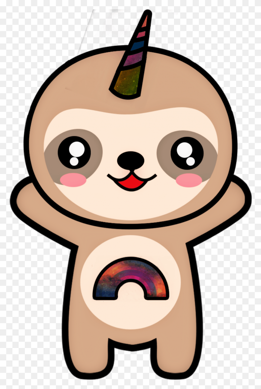 1024x1566 Sloth Sticker Cute Sloth Face Drawings, Label, Text HD PNG Download