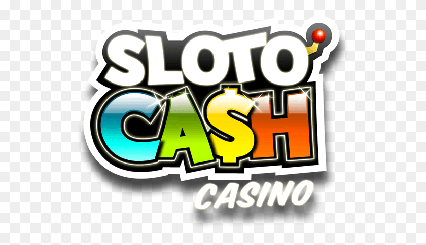 539x424 Slotocash Casino Sloto Cash Casino Logo, Text, Pac Man HD PNG Download