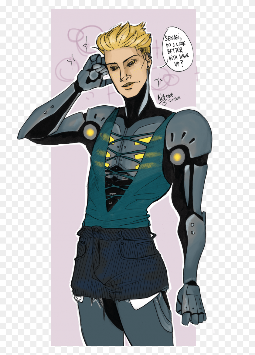 1280x1815 Slutty Genos I Just Really Wanted An Excuse To Draw Cartoon, Person, Human, Clothing HD PNG Download