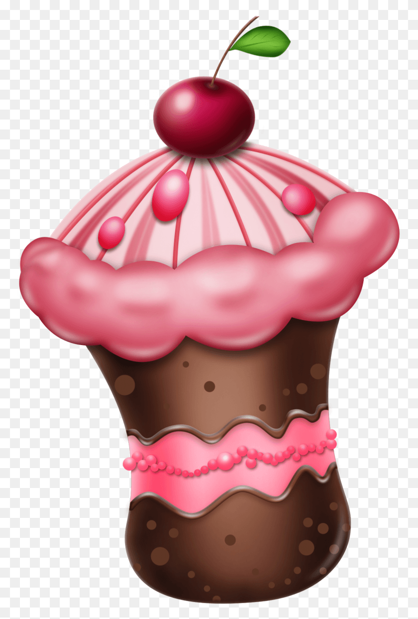 1153x1749 Маленький Шоколадный Торт С Вишней Клипарт Маленький Торт, Крем, Десерт, Еда Hd Png Скачать
