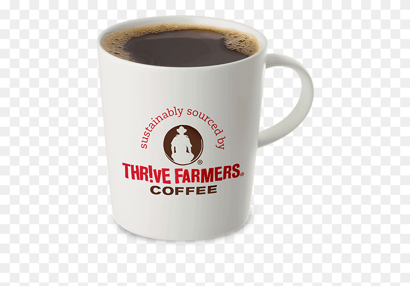448x527 Small Coffee Thrive Farmers, Coffee Cup, Cup, Milk HD PNG Download