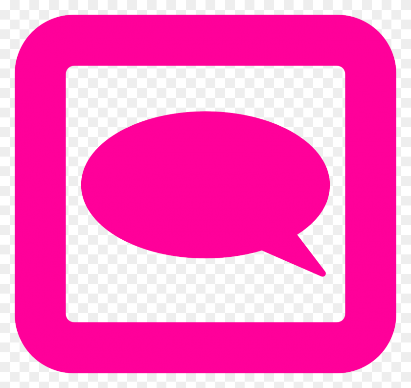 1280x1204 Small Comment Pink, Label, Text, Sticker HD PNG Download