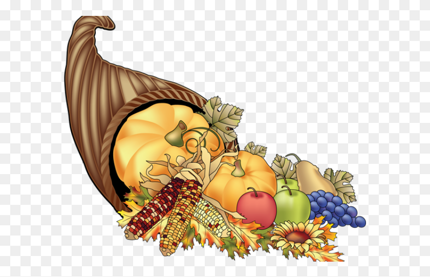 591x481 Small Cornucopia Cliparts Thanksgiving Cornucopia Art, Plant, Food, Fruit HD PNG Download