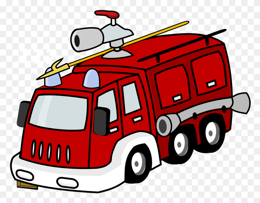 1143x876 Small Fire Station Clip Art, Fire Truck, Truck, Vehicle HD PNG Download