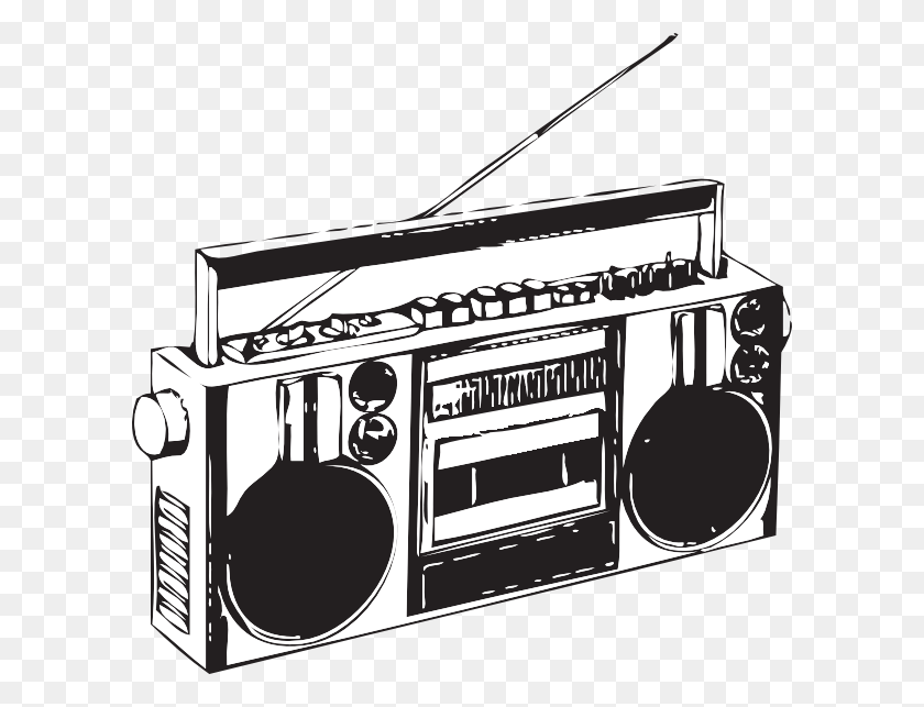 600x583 Small Hip Hop Boombox, Radio, Stereo, Electronics HD PNG Download