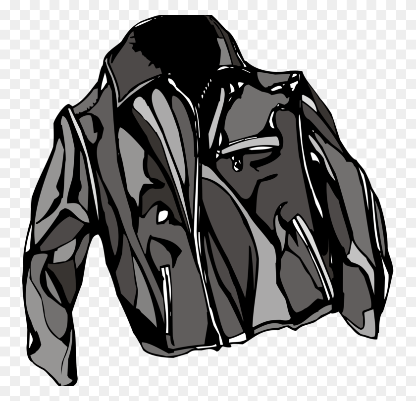 750x750 Small Leather Jacket Clip Art, Clothing, Apparel, Coat HD PNG Download