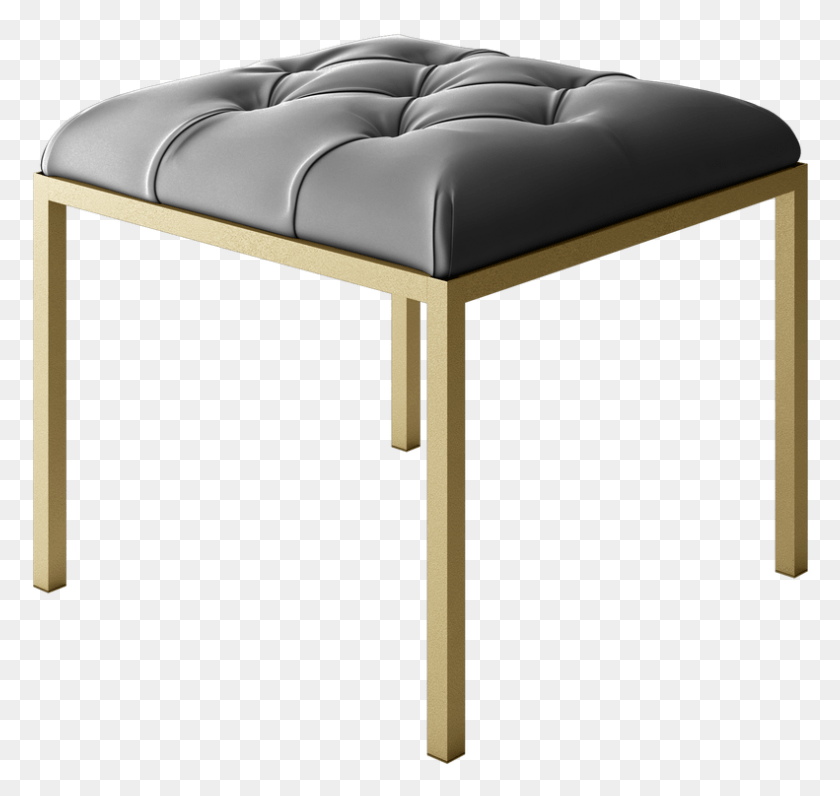 791x747 Small Modern Bench Stool, Furniture, Ottoman HD PNG Download