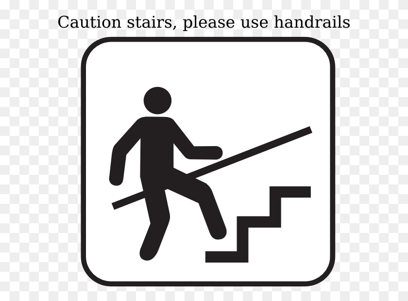 601x560 Small Notice Watch Your Step, Person, Human, Symbol Descargar Hd Png