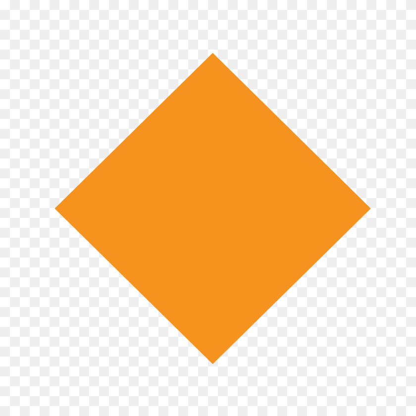 1920x1920 Small Orange Diamond Emoji Clipart Sticker PNG