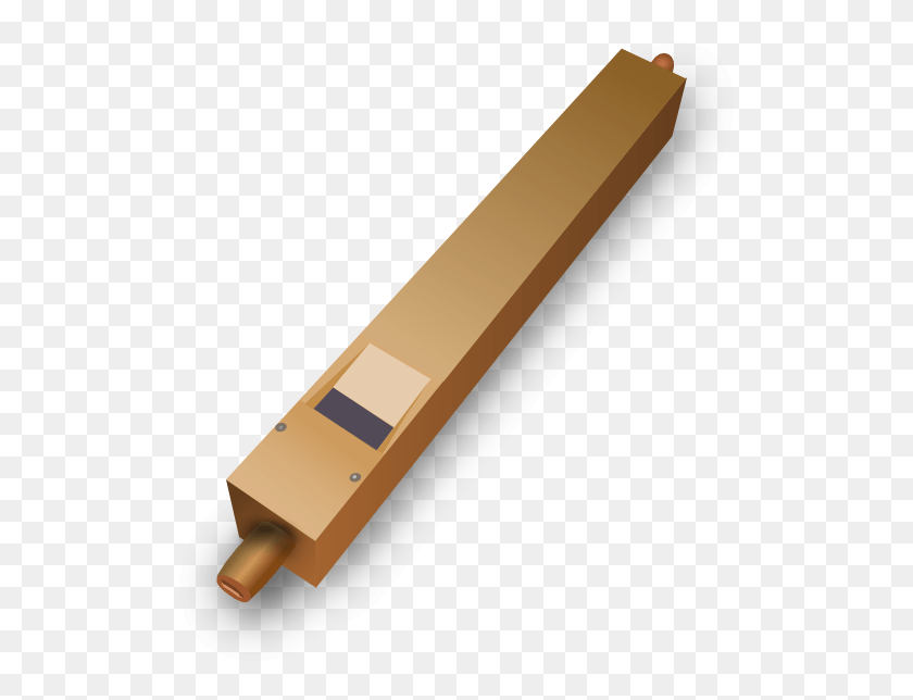 522x584 Small Organ Flue Pipe Parts, Whistle, Strap, Gold Descargar Hd Png