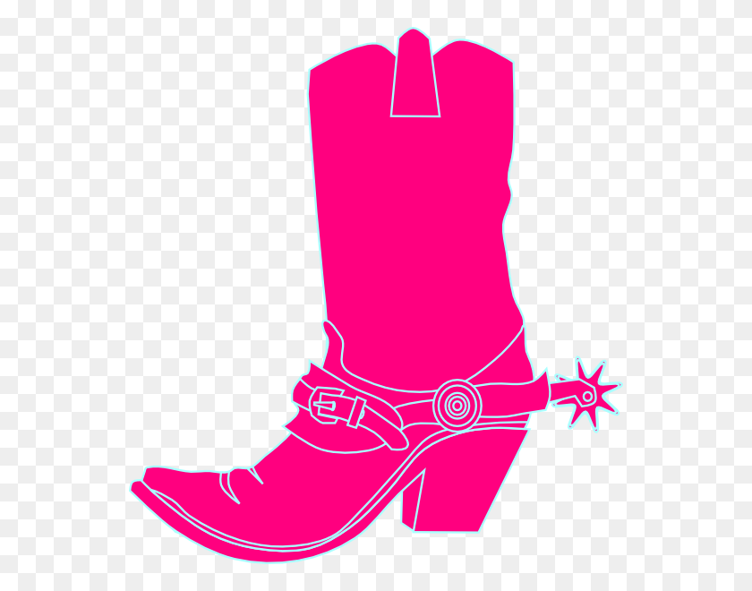 552x600 Small Pink Cowboy Boots Clipart, Clothing, Apparel, Footwear HD PNG Download
