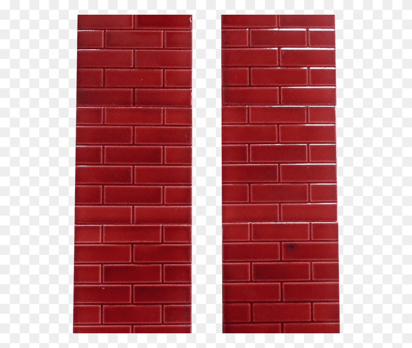650x650 Small Red Brick Fireplace Tiles From Victorian Fireplace Wall HD PNG Download