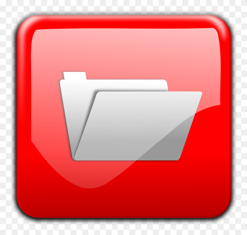 2254x2134 Small Red Folder Glossy Icon, First Aid, File, Label HD PNG Download