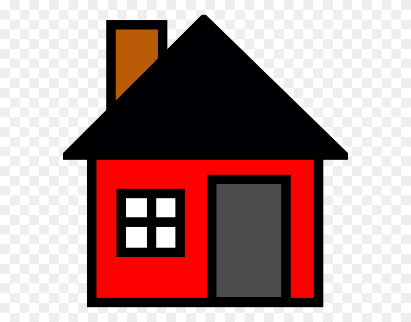 582x599 Small Red House Clipart, Housing, Building, First Aid HD PNG Download