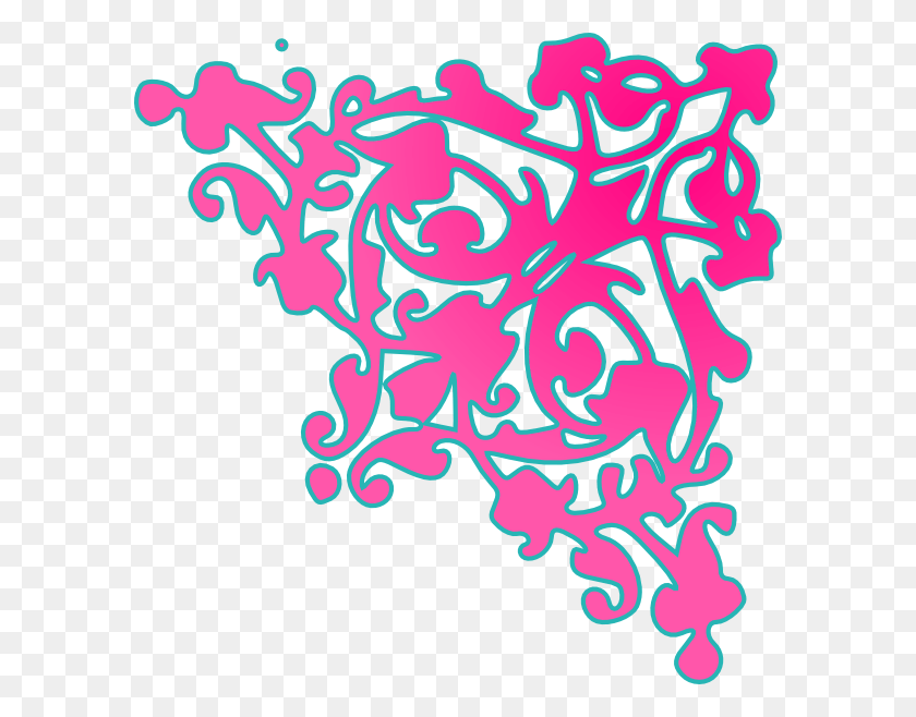 594x598 Small Vector Pink Border, Graphics, Doodle HD PNG Download