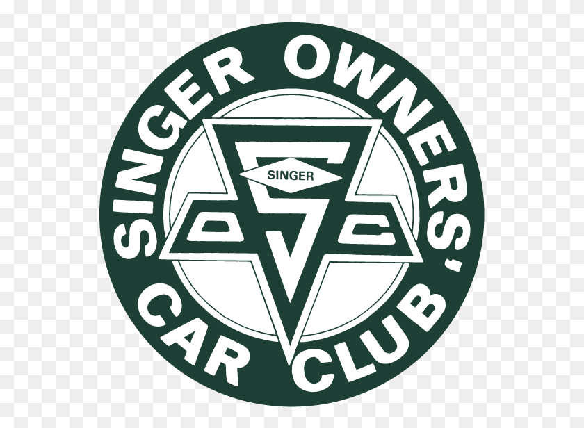 555x556 Small Version Of The Singer Car Logo Emblem, Symbol, Trademark, Star Symbol Descargar Hd Png