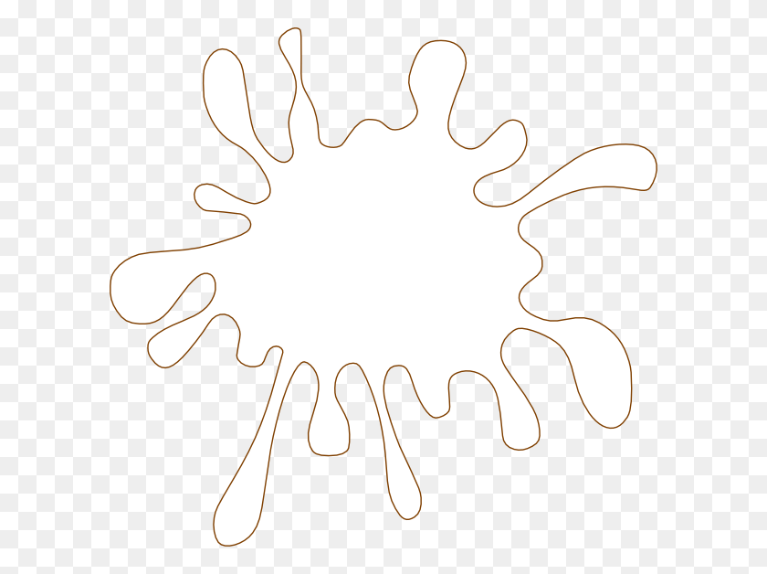 600x568 Small White Splat, Stain, Hand, Text Descargar Hd Png