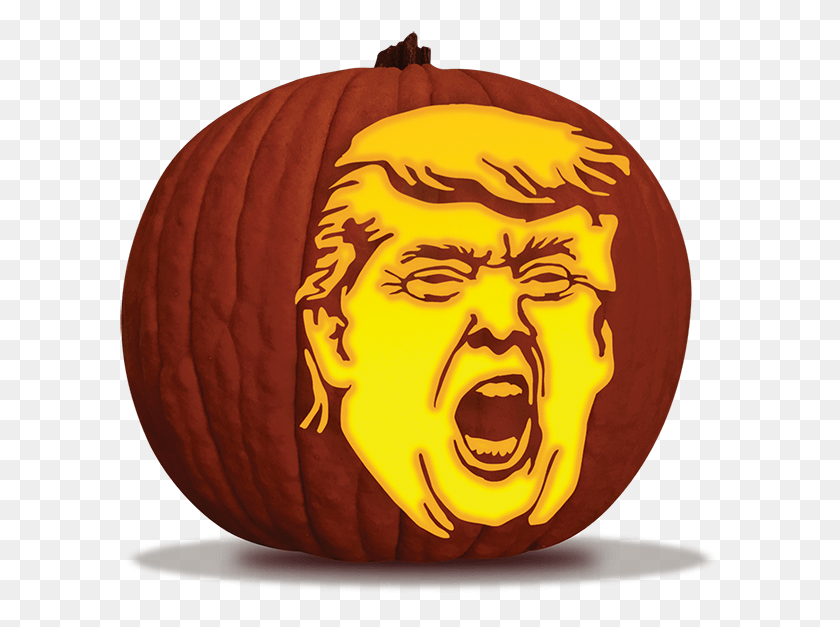 601x567 Smalltrump Pumpkin Easy Donald Trump Pumpkin, Vegetable, Plant, Food HD PNG Download