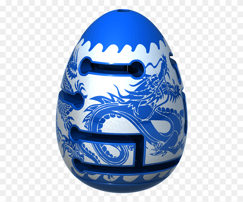 458x641 Smart Egg 2 Layer Labyrinth Puzzle Smart Egg Blue Dragon, Clothing, Apparel, Helmet HD PNG Download
