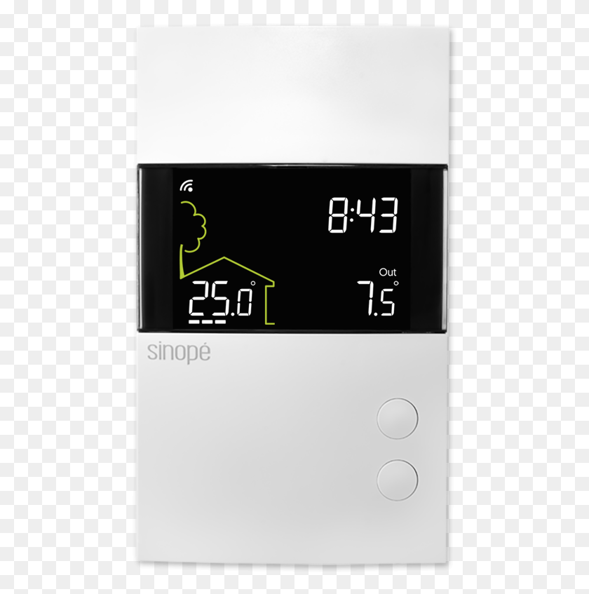 464x787 Smart Floor Heating Thermostat 3600 W Zigbee Sinope Zigbe Thermostat, Digital Clock, Clock, Mobile Phone HD PNG Download