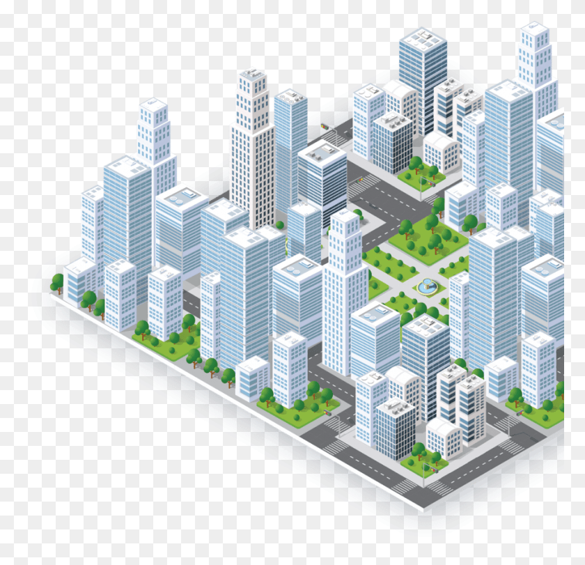 909x876 Smart Improving With Smart City, Urban, Building, Town Descargar Hd Png