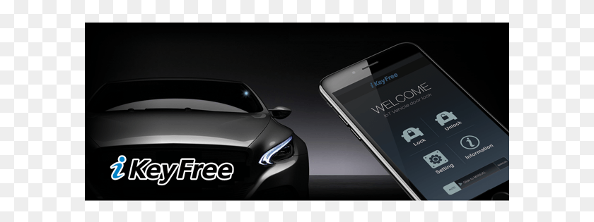 601x255 Smart Keyless System Through A Smartphone Executive Car, Mobile Phone, Phone, Electronics HD PNG Download