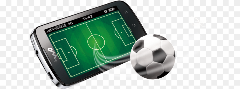 633x312 Smartphone, Ball, Soccer Ball, Soccer, Sport PNG